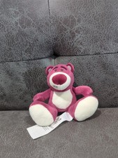 Disney Store Lotso Strawberry Bear Tiny Big Feet Micro Plush Doll Toy Story 2”
