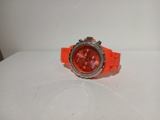 River Island bright coral ladies wrist watch with new battery