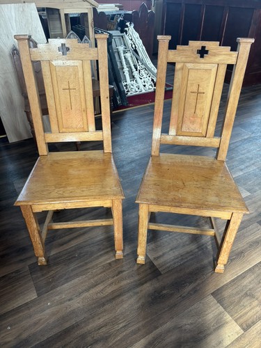 Oak church chapel - chapel, chairs