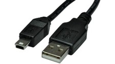 Garmin eTrex10 USB Cable - Mini USB for Charging and Data Transfer Black Cable