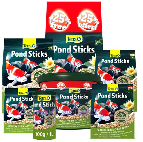 Tetra pond fish food sticks - food,