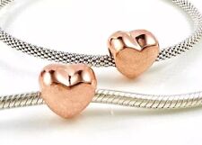 Rose Gold Love You Heart Charm