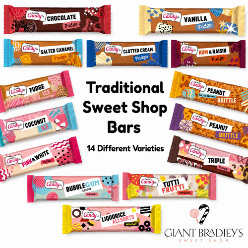 Fudge and nougat bars - and,