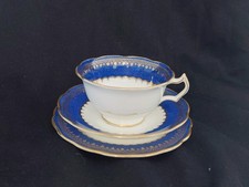 Lovely 1930s George Jones Crescent China 3 Piece Floral Spray Tea Trio.