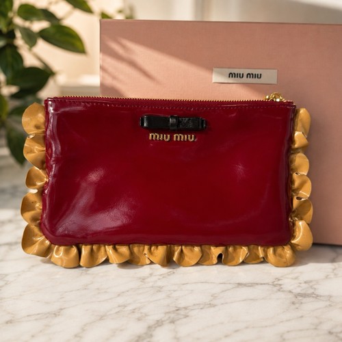 Miu red patent leather - miu,