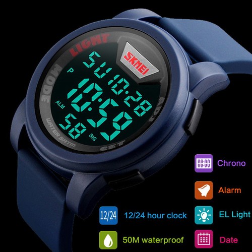 Military light watch skmei - military,