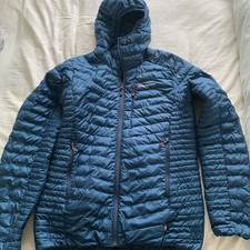 Montane Jacket Mens medium Blue  Puffer Pertex Quantum 
