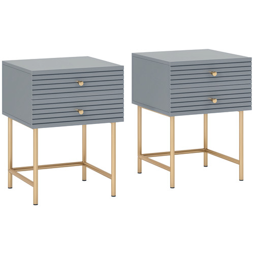 Homcom bedside tables - set, of