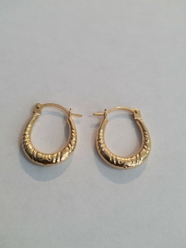 9ct yellow gold creole - 9ct,