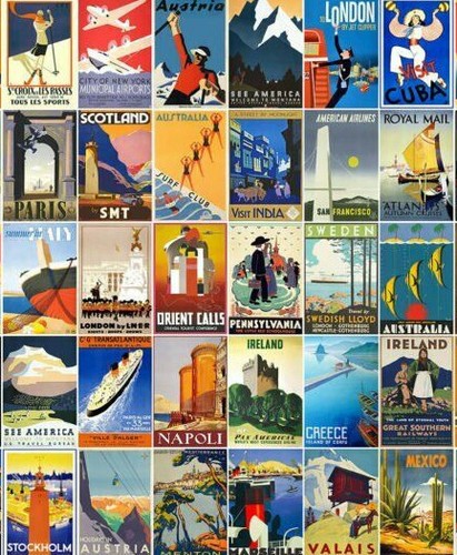 Holiday travel metal signs - travel,