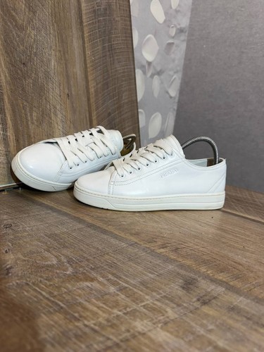 Prada white leather womens