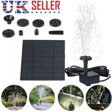 Solar Panel Powered Water Feature Pump Garden Pool Pond Aquarium Fountain Decor