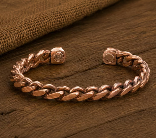 Pure copper magnetic bracelet - copper,