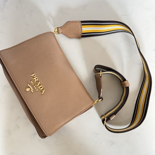 Prada leather crossbody bag - leather,