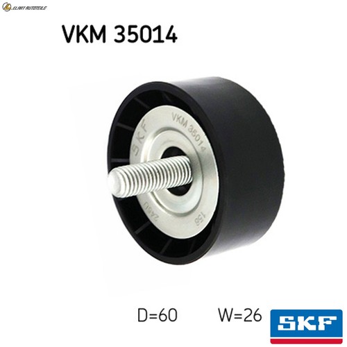 Idler guide pulley ribbed - pulley, v-ribbed