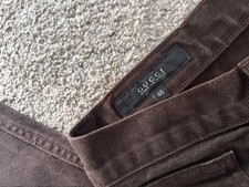 Gucci Men's Cream Chino Jeans 1990s Vintage, UK Size 30/32