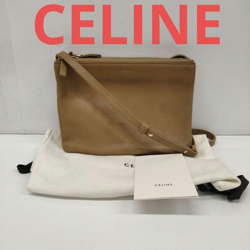 Celine trio shoulder bag brown - celine,