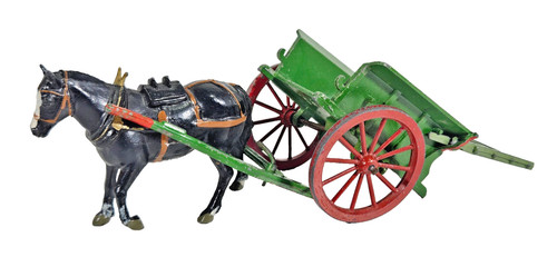 Britains horse drawn tumbrel - horse,