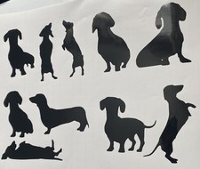 1x Dachshund Dog Vinyl Sticker