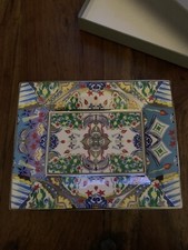 baci milano Porcelain Rectangular Decorative Plate- Multicolour-8x6.5”- **Unused