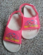 Beach/play shoes - girls, size 8-8.5 (25-26) - Sea-line - cute, hot pink plastic