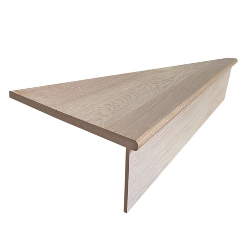 Solid oak stair winder - oak, tread