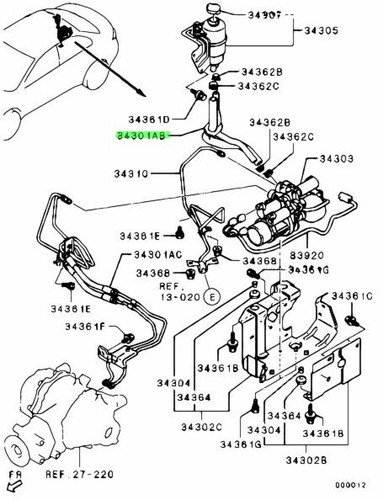 Hose assy diff control - hose, assy,diff