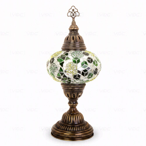 Green turkish mosaic table - mosaic,