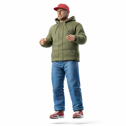 Model boat captain 133 holding - model,