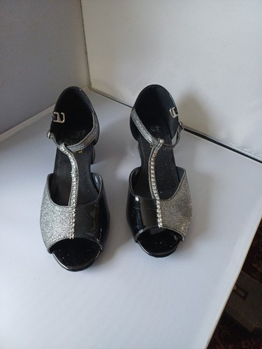 Olivia black ballroom shoes - black,