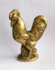 Vintage Brass Cockerel. Weighs Over 1350g. Height 13.5cm