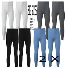 2 X Big Size Men Gents  Thermal LONG JOHNS  2XL,3XL,4XL,5XL,6XL