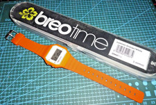 Rare Breo Luminex Watch Orange And White New In Case Digital Quartz Watch