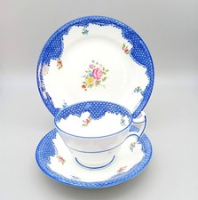 Collingwood Hand Painted Floral Design - Cup, Saucer & Plate Trio
