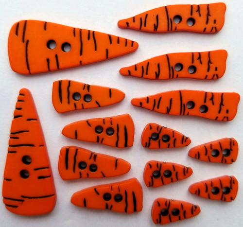 Craft buttons carrot noses - craft,