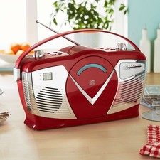 Retro Reverb CD Radio Boombox