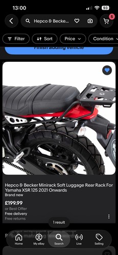Hepco becker rear rack and - &,