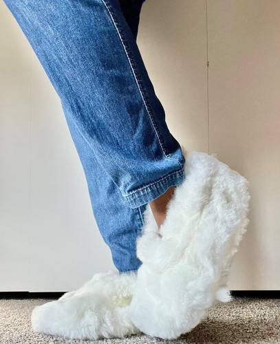 100 alpaca fur - slippers, made