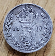 1917 George V Silver Threepence