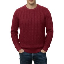 Mens Cable Knit Sweatshirt