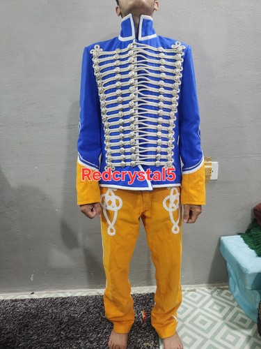 Men royal blue hussar jacket - royal,