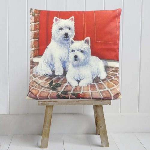 West highland terrier cushion - highland,