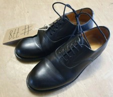 Genuine British Army Black Leather Officers Parade Service Shoes 5L UK #778