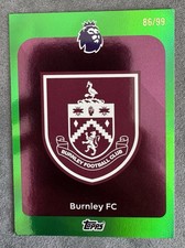 Topps Premier League 2026 Burnley Badge /99 Green Refractor #307