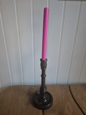 Turned Wooden Candlestick 12