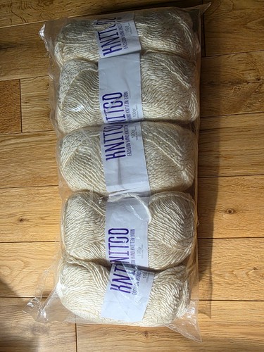 Knitgo cream sparkle yarn - knitgo,