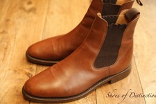 Loake Design Hickstead Tan Brown Leather Chelsea Boots Shoes Mens UK 11 F US 12