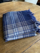Brown Tartan Fringed Travel
