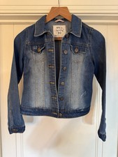 Tu Super Cute Denim Girls Jacket Ages 11-12 Perfect Condition