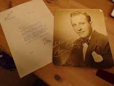 GENUINE PIECE OF MUSICAL HISTORY - BING CROSBY SIGNED LETTER FROM 1949 - LOOK